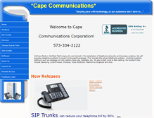 Tablet Screenshot of capecomm.biz